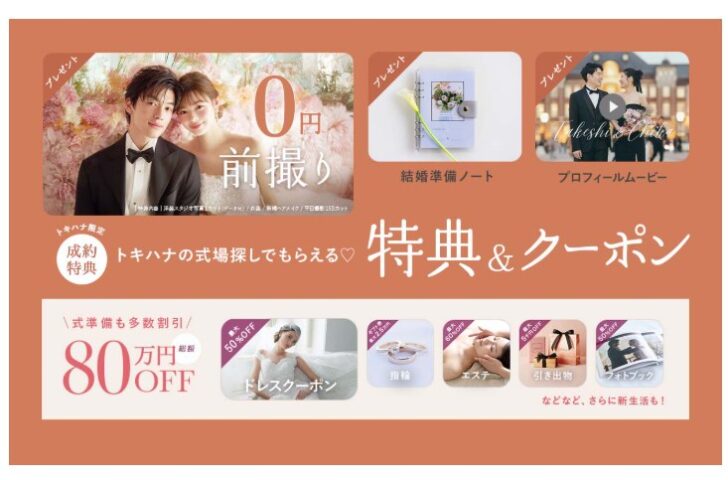 トキハナ 特典&クーポン