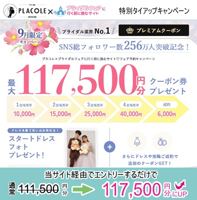 2026年9月プラコレと当サイトのタイアップキャンペーン　条件達成で旅行に使えるクーポンが貰える